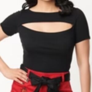 Royal Monk Cutout Top